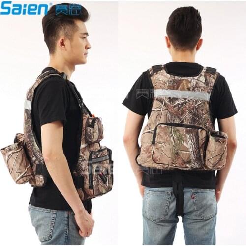 Fishing Climbing Vest with 8 Pockets made with Lightweight Mesh Fabric for Travel, Sports, Hiking, Bird Watching, River Guide