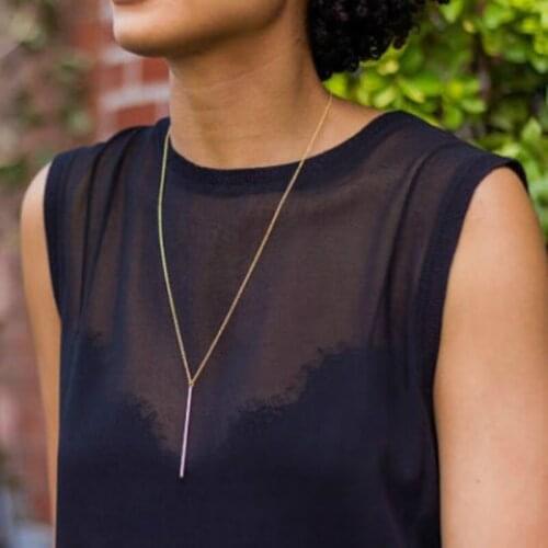 1pcs Long Strips Pendant Necklace Party Favors Gift for Valentines Day Presents Bridesmaid Gift Wedding Souvenir Birthday Gift