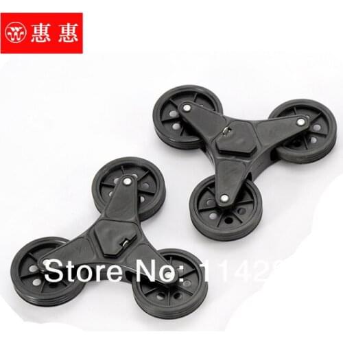 2pcs Shopping Trolley Wheels Shopping Wheels Rubber Material