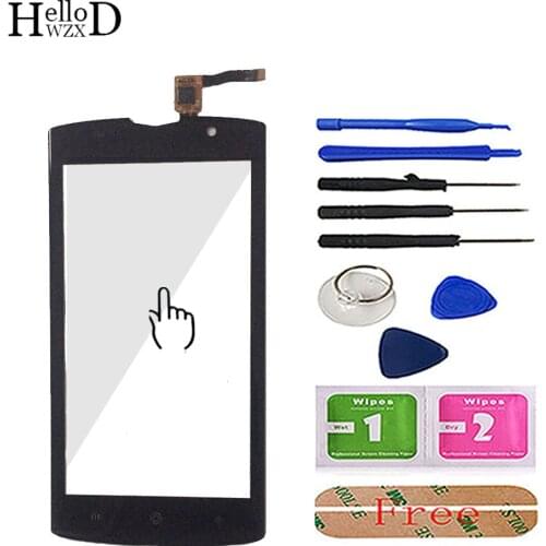 5.0'' Mobile Phone Touch Glass TouchScreen For Homtom Zoji Z7 Touch Screen Glass Digitizer Panel Lens Sensor Tools Adhesive
