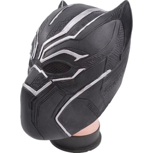 Halloween Costume Accessories Cosplay Black Mask Latex Civil War Hero Prop