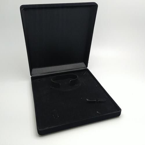 Ozer Box Velvet Black Large Cambered Set Box