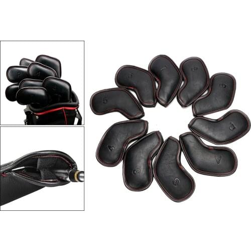 Golf Iron Head Cover #3-9PAS PU Golf Irons Set Headcovers For Men Women Youth Golfer