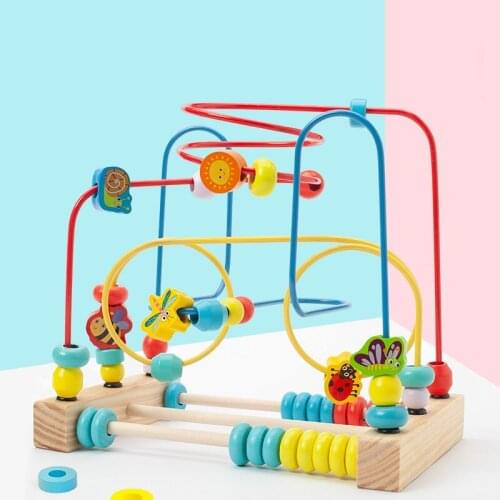 Kids Toys Montessori Educational Wooden Toys Counting Bead Abacus Montessori Materials Math Educational Toys For Children Gift