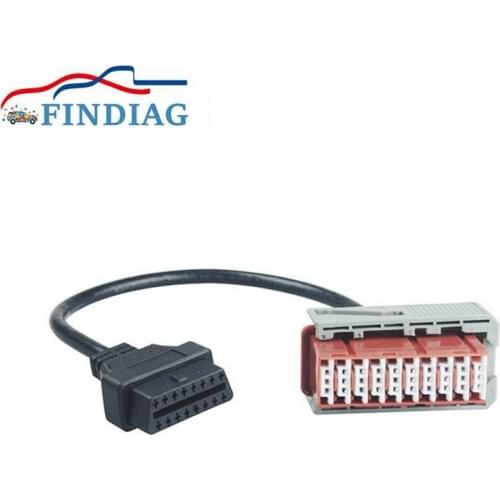 For Lexia3 PSA 30Pin OBDII interface 16Pin for PP2000 PSA 30 Pin Cable Support for Citroen for Peugeot Diagnostic Interface