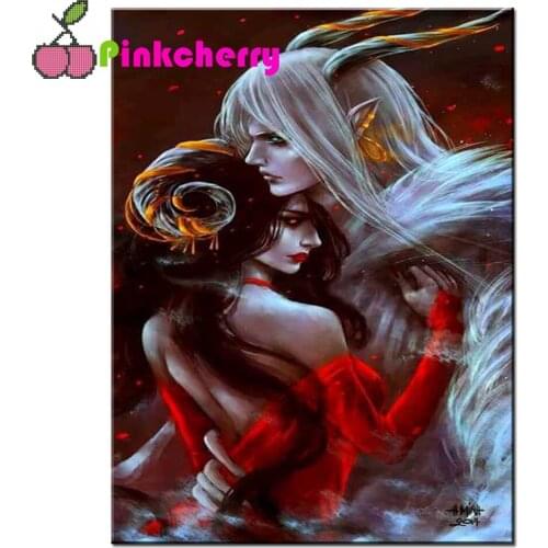 Hug lovers 5d diy crafts full square/Round drill resin diamond painting cross stitch mosaic embroidery Anime portrait art K1203