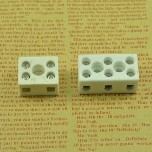 Ceramic connectorwire Double wire connector Three rows of wiring Ceramic connecting terminal DIY lighting accessories
