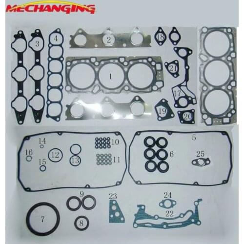 6G72 V73W For MITSUBISHI MONTERO III PAJERO (V73W) Engine Rebuilding Kits Engine Parts Full Set Engine Gasket MD977866