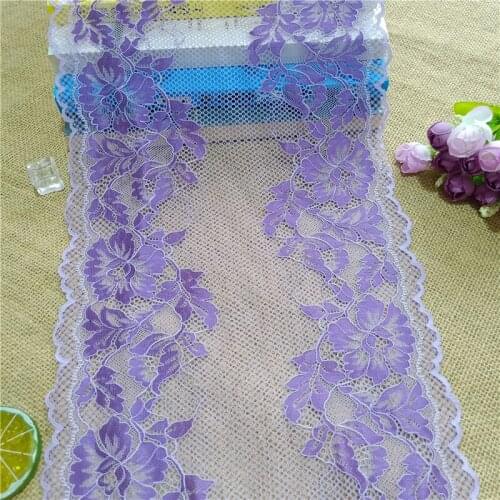 E3237 22.5cm two-color nylon mesh African stretch lace lace, suitable for traditional African clothing underwear