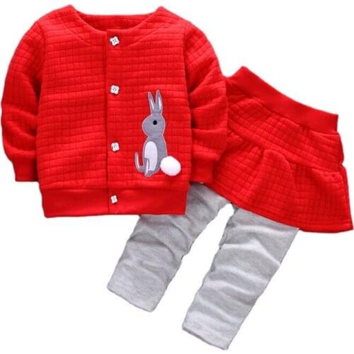 Fashion Children Clothes Autumn Baby Girls Clothing Infant Casual Jacket Pants 2Pcs/set Toddler Cotton Clothing Kids Tracksuits