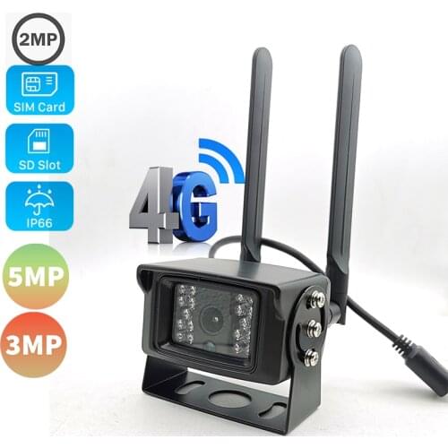Outdoor 940nm IR led 5MP 3MP 2MP 3G 4G SIM Card Wireless Wifi IP Camera TF Card Night Vision Bus Taxi Excavator Camera