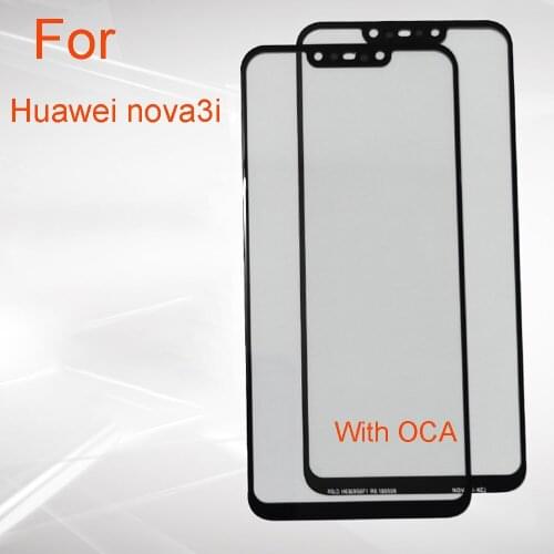 With OCA For HUAWEI nova3i INE-AL00 touch Panel Screen out Glass Sensor For HUAWEI nova 3i Touchscreen Touch Panel Without Flex