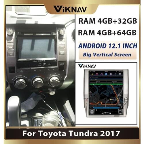 Android system vertical screen car radio multimedia player for TOYOTA Tundra 2017 auto DVD player GPS navigation head unit