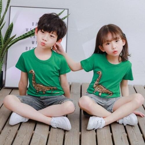 Baby girls boys t shirt 3-11T kids summer short sleeve cotton Tees baby cartoon shirt kids clothes warm jacket children tops