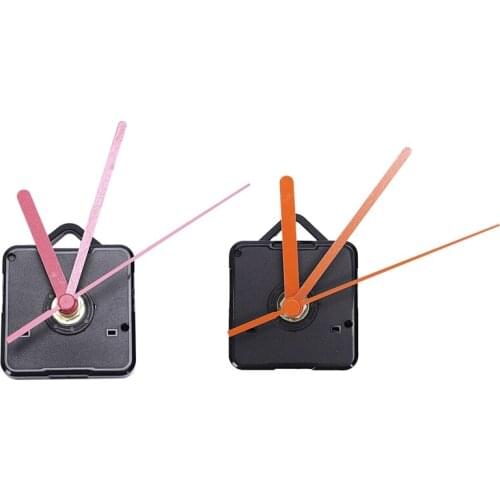 2 Packs Replacement Wall Clock Hands Diy Repair Parts Pendulum Movement Mechanism Quartz Clock Motor with Hands & Fittings Kit