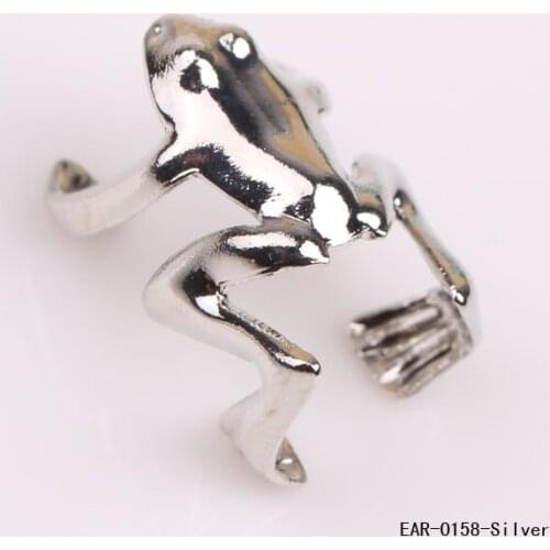 New Chic Fashion 1PCS Punk Gold Silver Tone Frog Cuff Ear Clip Wrap Earring Jewelry 2 Colors