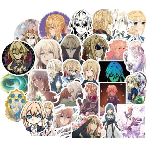 10/30/50PCS Violet Evergarden Anime Cute Character Sticker Skateboard Luggage Decoration Toy Wholesale