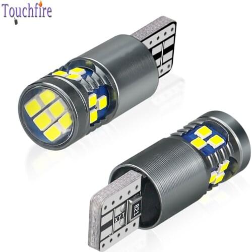 2PCS T10 W5W 194 Canbus Car Bulb 2016 18SMD Lens Reading Interior Door Map License Plate Side Auto Light wholesale White Bule