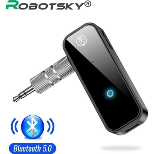2 in 1 Bluetooth 5.0 Receiver Transmitter Adapter 3.5mm Jack For Car Speaker TV Music Audio Aux Headphone Receiver Handsfree