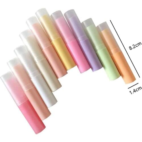 5Pcs/lot Mini Empty Lip Balm Stick Tube 3g Lip Balm Container With Caps Lipstick Tube 9 Colors