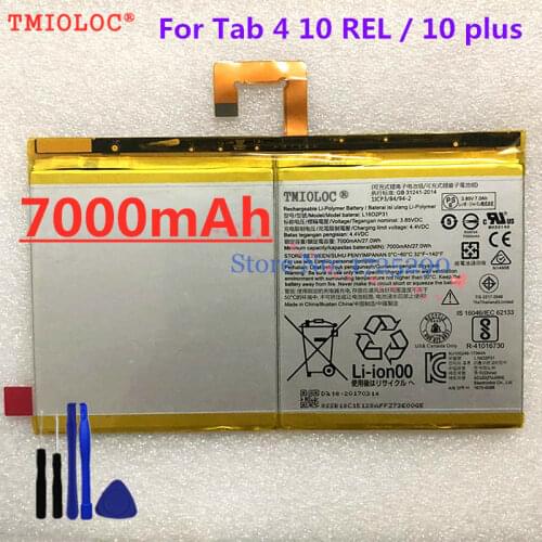 New Original 7000mAh Battery L16D2P31 For LENOVO TAB 4 10 / 10 REL / 10 PLUS TB-X304L X304F TB-X704F X704L X504F X504L Batteria