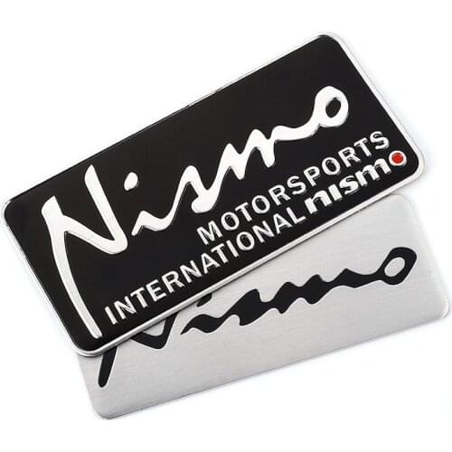 Car Sticker Auto Badge Emblem Aluminum Decal for Nissan Nismo Almera Qashqai Tiida Teana Skyline Juke X trailNote Motorsport
