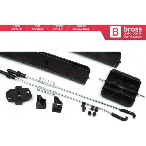 Bross Auto Parts BDP964 Side Sliding Window Glass Latch Cover Repair Set 7H0847788A, 7H0847781B, 7H0847785 for VW T6 Caravelle