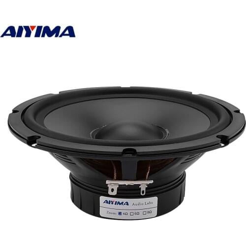 AIYIMA 1Pc 6.5 Inch Mid Range Bass Speaker 4 8 Ohm 30W Home Theater Waterproof Medium Woofer PP Basin Rubber Outdoor Loudspeaker