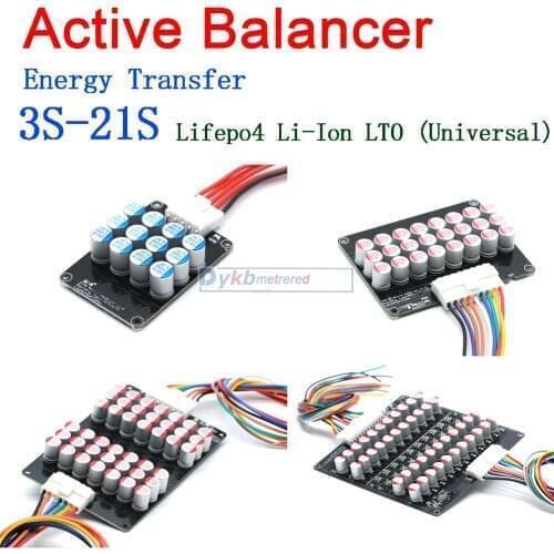 3S~17S 1A 3A 5A 6A Balance Li-ion Lifepo4 LTO Lithium Battery Active Equalizer Balancer Board BMS 4S 5S 7S 8S 10S 13S 14S 16S