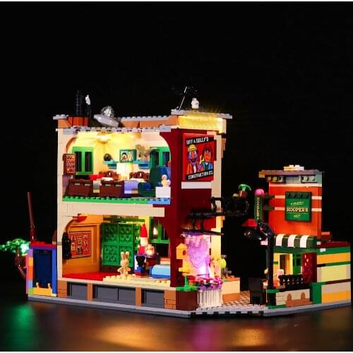LED lighting kit for 21324 sesame street decorate block bricks lighting for child gift (Only LED lighing set, No blocks)