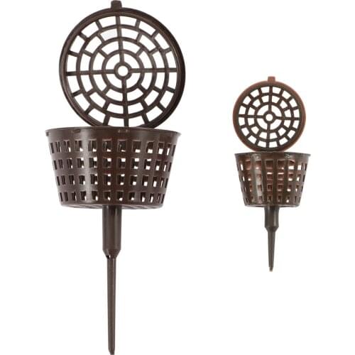 Fertilizer Box Bonsai Tool Fertilizer Cover Basket Box Dome Case Plastic Plant Bug Portable Nursery Pots 5/10Pcs