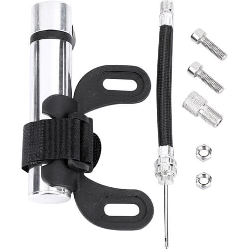 Mini Portable Bicycle Air Pump Tire Inflator Aluminum Alloy For MTB Basketball Schrader Presta Valve Fork Pump