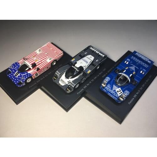 Sparky 1/64 Y177/Y180/Y176 Porsche 956 #21/#18/#8 3rd/7th/3rd 24H Le Mans 1983 Die Cast Model Car Collection Limited