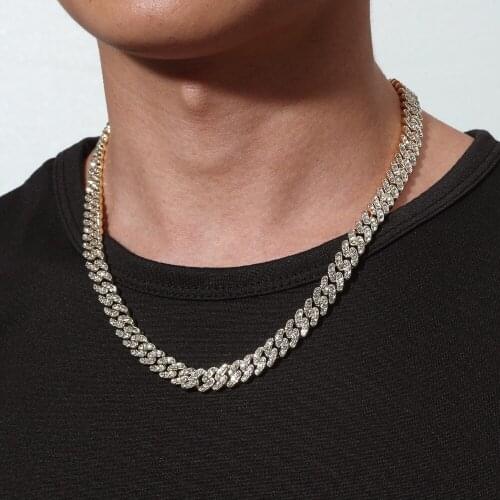 Men Necklace Couple Design Necklace Gold Color Silver Color Inlaid Cubic Zirconia Necklace Trendy Product Prom Accessories Gifts