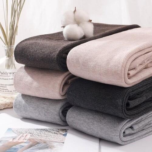 2020 new spring and autumn winter grey thread leggings,Girls' Plush warm pants,Breathable comfortable and colorless sports pants