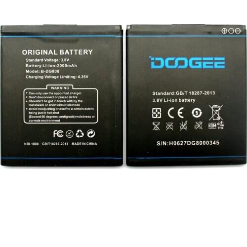 New 100% High Quality 2000mAh DG800 Battery For Doogee VALENCIA DG800 Mobile phone IN Stock + track code