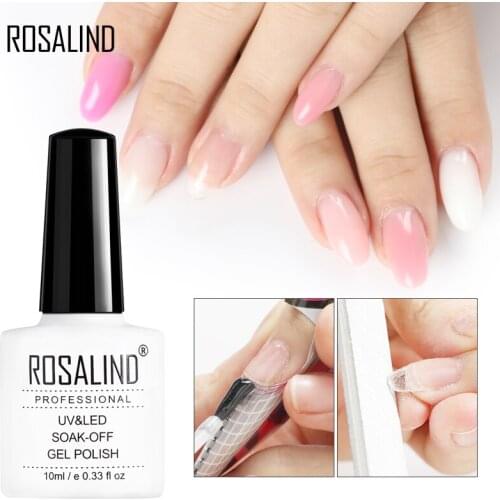 ROSALIND Poly Nail Gel Polish Quick Builder Gel For Nail Art Extension Primer Top Coat Vernis Semi Permanent Gel Varnishes