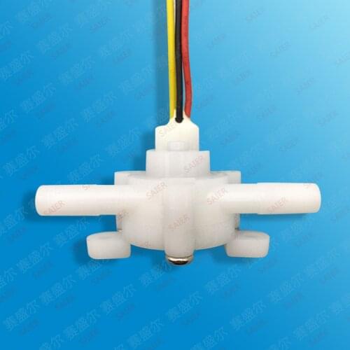 2PCS Water Flow Meter Flowmeter Hall Flow Sensor indicator counter caudalimetro water heater 0.25-3.0L/min 0.8MPa 4.5-18V