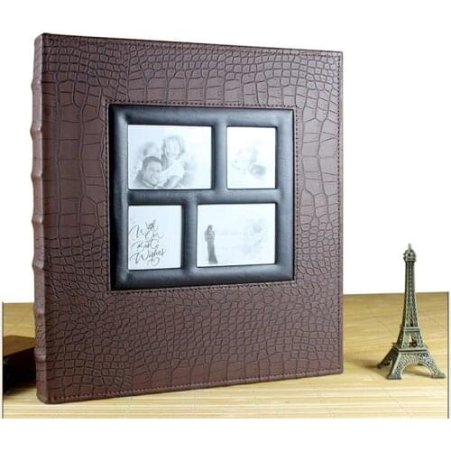 Family Wedding Anniversary Baby Vacation Bound Multi-Directional Photo Album 400 Pockets 6 Inch Holds Premium -Frame Cover
