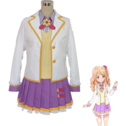 Anime Aikatsu Stars Venus Ark school Uniform Cosplay Costume Halloween Costumes for Women