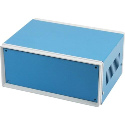 Blue Metal Enclosure Project Case DIY Junction Box 170 x 130 x 80mm
