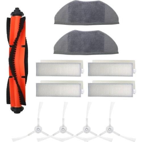 Replacement Main Brush Side Brush Filter Dishcloth Set For Xiaomi Mijia G1 MJSTG1 Vacuum Cleaner Home Appliance Parts
