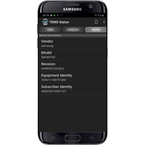 Tems&Nemo samsung Galaxy S7/S7 edge Tems Pocket 2x2 MIMO testphone