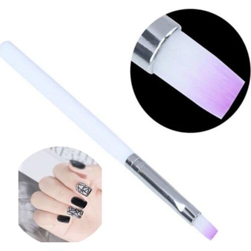 TFSCLOIN 1 Pcs Professional Nail Art Brush / Manicure Gel Polish Brush / Gradual Color Blooming Nail Drawing Pen Brush