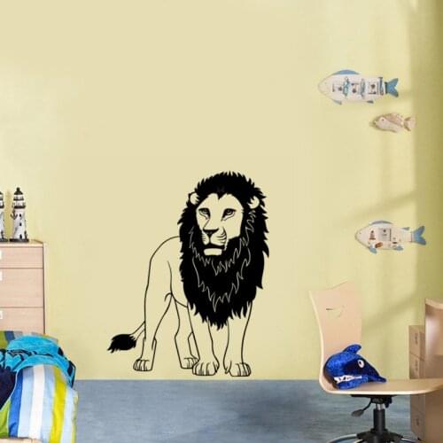 A Male Lion Vinyl Wall Decal Home Decor Diy Art Mural Living Room Removable Wall Stickers