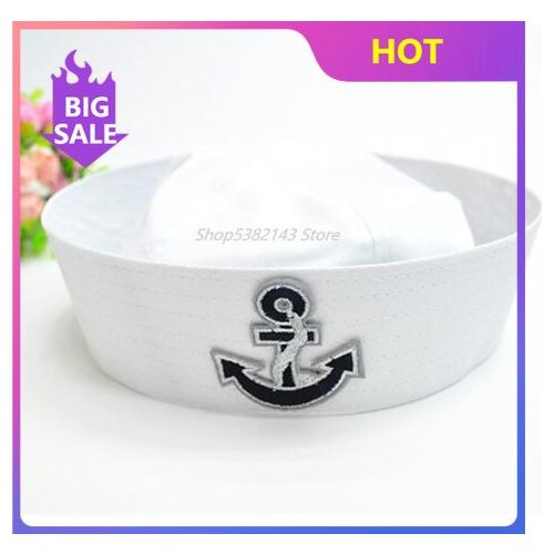 Military Hats 2020 Unisex Seaman Big Arrow Navy Cap Captain Sailor Hat Cap Performance Sailor Navy Hat Cap with Anchor for Fanc