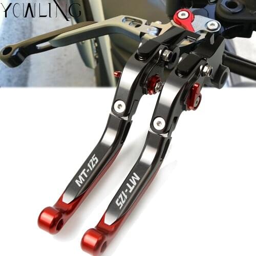 For YAMAHA MT125 MT 125 MT-125 2015-2016 Motorcycle Accessories Handbrake Folding Extendable Adjustable Brakes Clutch Levers