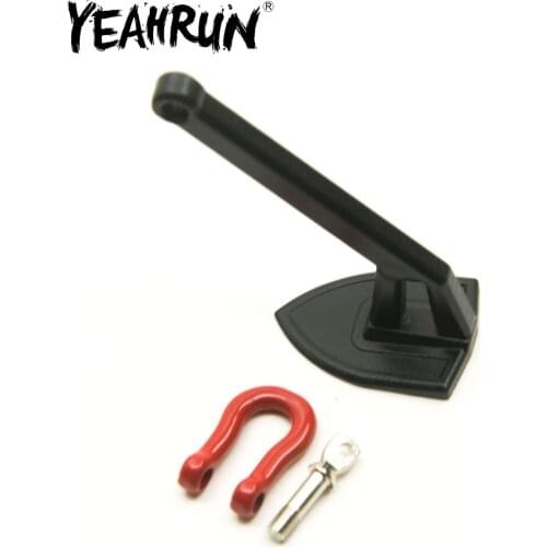 YEAHRUN Metal Simulation Winch Anchor Decoration For 1/10 Axial SCX10 90046 Traxxas TRX4 Tamiya RC Crawler Car Tools