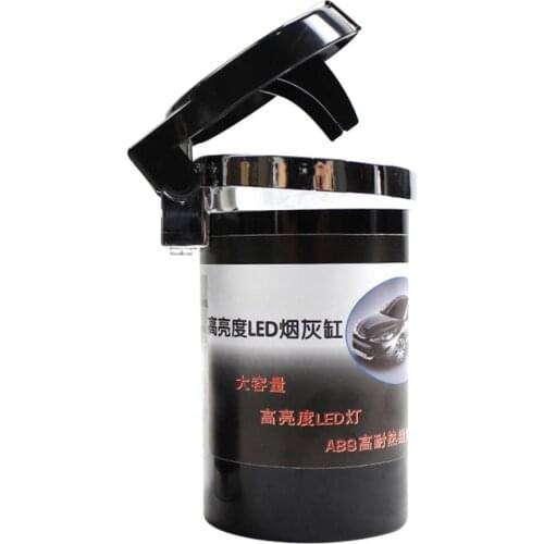 1pcs Cigarette Ash Holder Heat-resistan Glow In The Dark Luminous ABS And Metal Ashtray Fashion Home Mini Send Boyfriend Gift