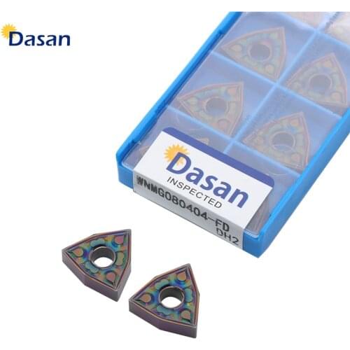 10PCS WNMG0804 FD Carbide Inserts Turning Cutter WNMG080408 High Quality Knife Blades CNC Lathe Turning Tool for Hardness Steel